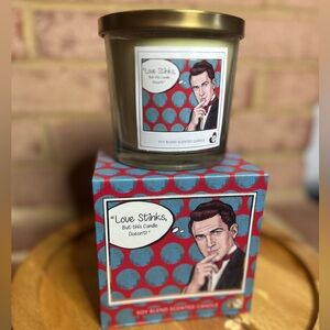 NEW Love Stinks But not this Soy Blend Candle 14 oz Light Cologne Valentines